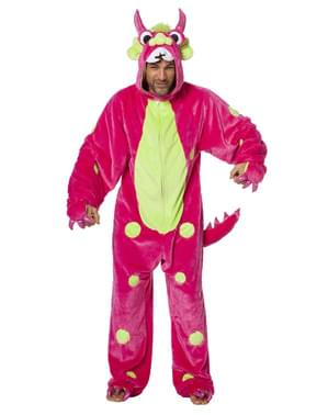Monster Kostüm rosa für Erwachsene