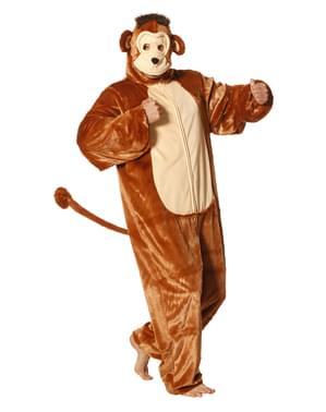 Yetişkinler için maymun onesie kostümü
