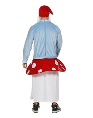 Gnome sat on a mushroom ride on costume for adults