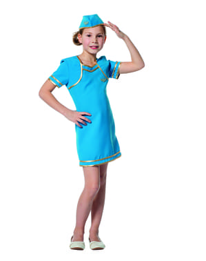 Flugbegleiterin Kostüm für Mädchen