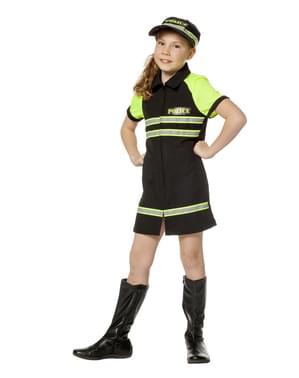 女の子のための黒い警察の衣装