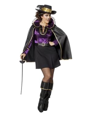 Kostum Purple Puss in Boots untuk wanita