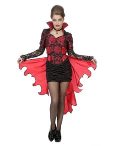 Disfraz de vampiro rojo para mujer