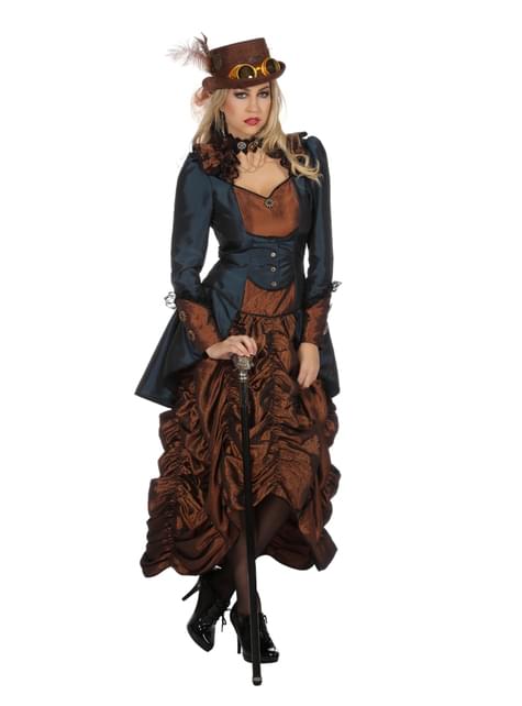 uit Onmiddellijk Liever Bruin steampunk kostuum voor vrouwen. De coolste | Funidelia