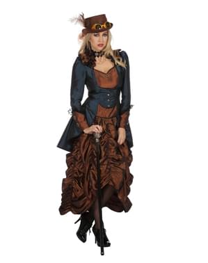 Kostum Brown Steampunk untuk wanita