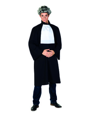 Costum de judecător negru pentru bărbat