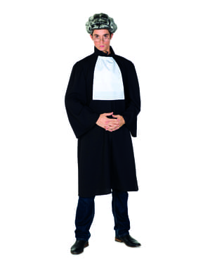 Costume da giudice nero per uomo