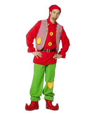 Déguisement lutin rouge homme