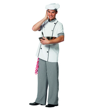 Déguisement cuisinier blanc homme