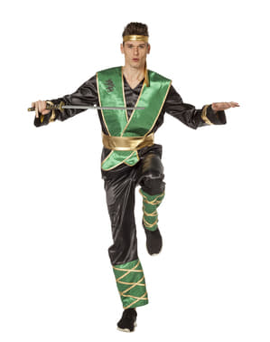 Groen ninja kostuum voor mannen