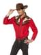 남성용 레드 카우보이 셔츠