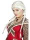 Perruque tresses blanches femme