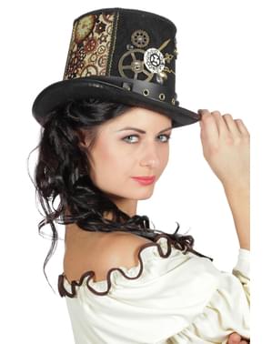 Brown Steampunk hat for adults