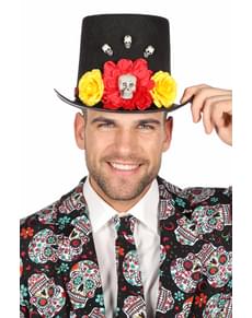 Chapéu de Dia dos Mortos para adulto