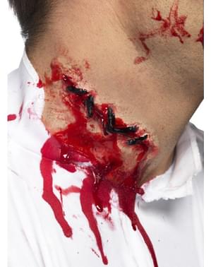 Nepwond met hechtingen