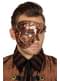 Měděná steampunk maska Half Face pro dospělé