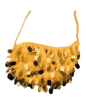 Beg kabaret dengan hiasan emas