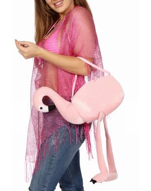 Розовая сумка с фламинго