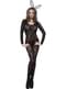 Deluxe black lace body stocking