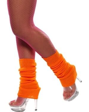 Orange leg warmers