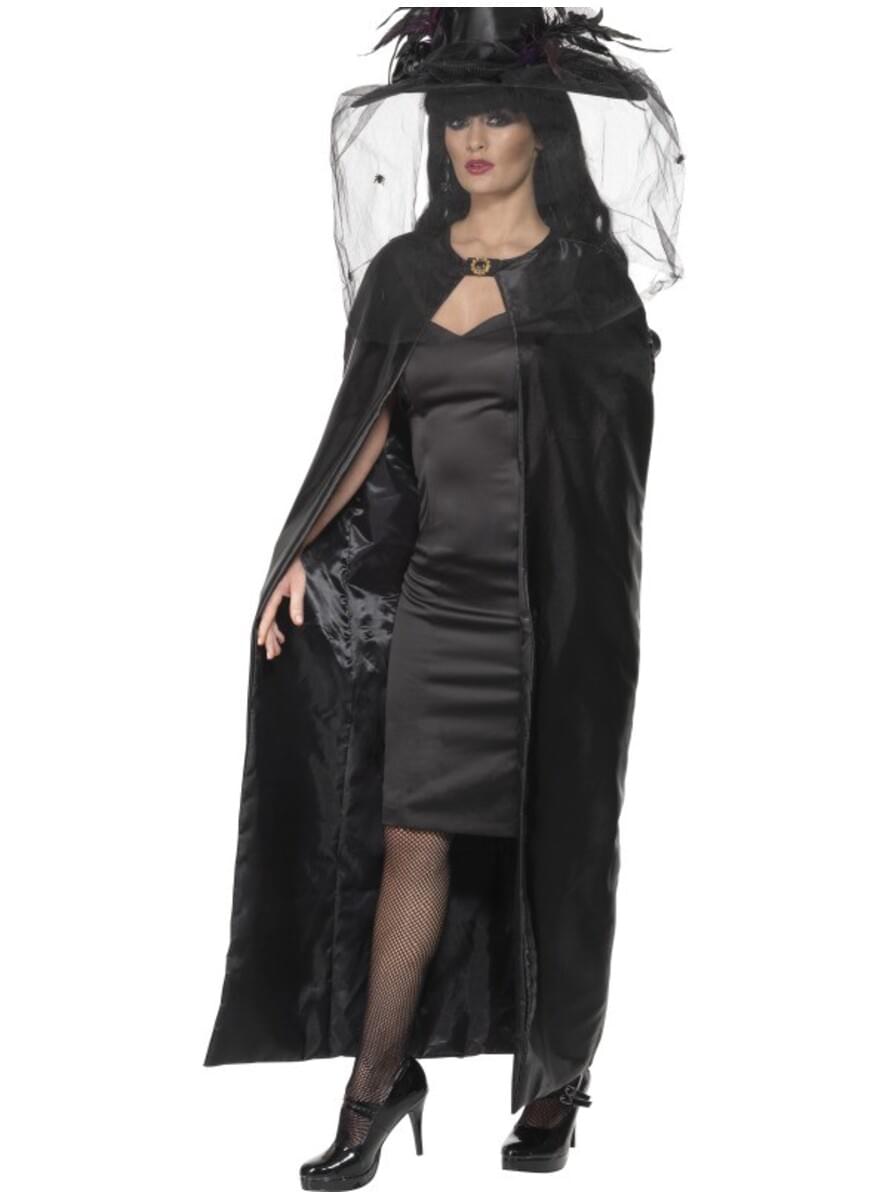 Black Witches Cape for Adults