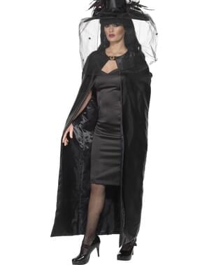 Black Witches Cape for Adults