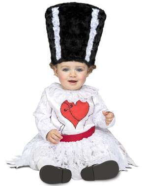 Costume da fidanzata di Frankenstein per bebè