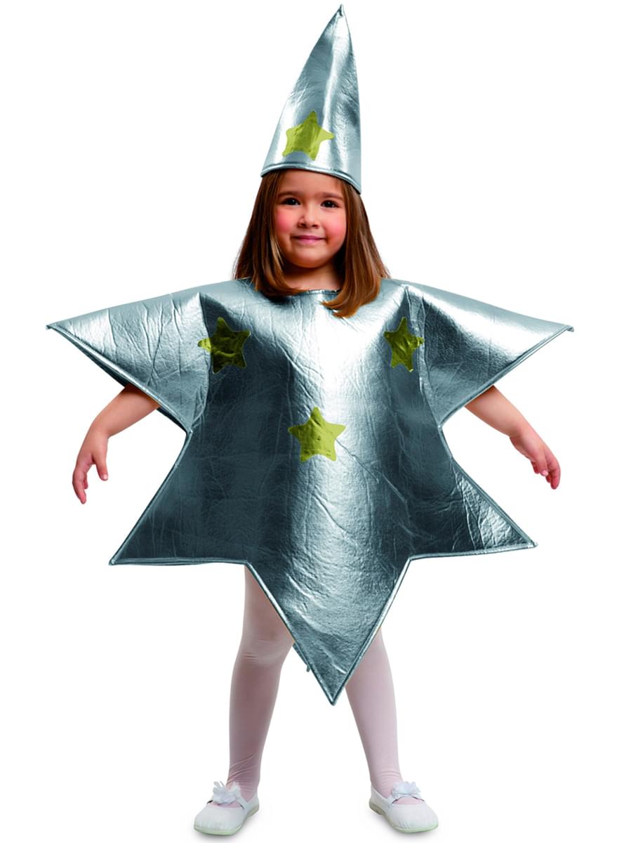 Disfraz de estrella de plata infantil