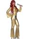 Gold 70's singer disco costume for women