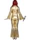 Gold 70's singer disco costume for women