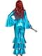 Turquoise 70's singer disco costume for women