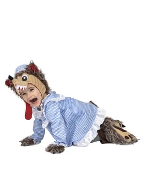 Vestito Halloween adulto nonna di Cappuccetto Rosso mangiata dal lupo