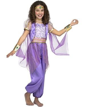 女の子のための紫色のアラビア王女の衣装