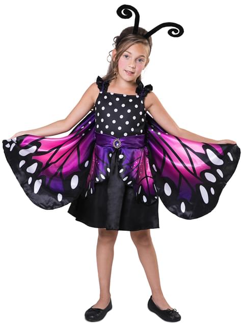 Costume da piccola farfalla per bambina. Consegna express