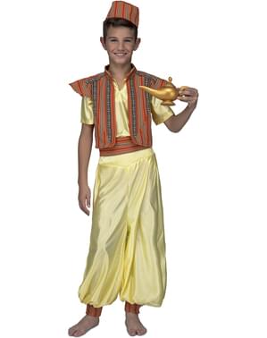 Disfraz de príncipe oriental amarillo para niño
