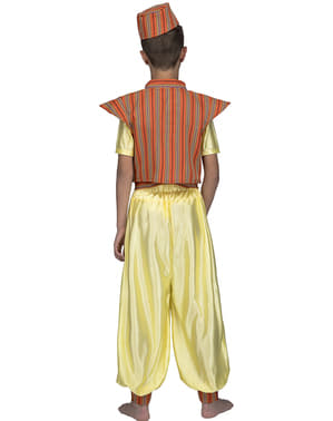 Costum de prinț oriental galben pentru băiat