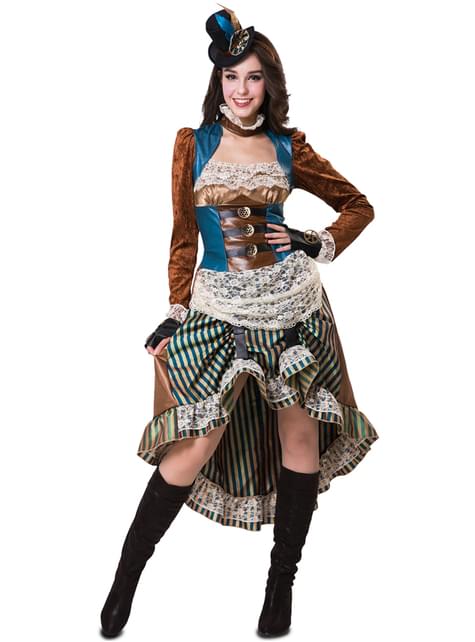 Elegant Steampunk costume for women. The coolest