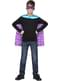Blue superhero cape with stars for kids