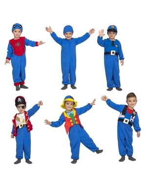 Blått Hurtig og Moro kostyme til barn