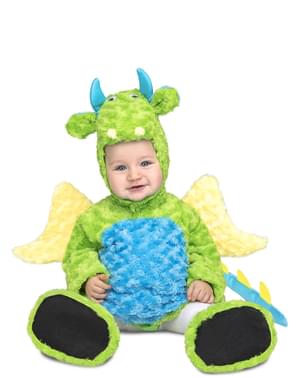 Green Cuddly Dinosaur Costume for Kids