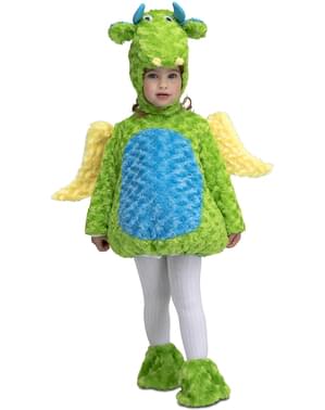 Groen knuffeldinosaurus kostuum voor kinderen