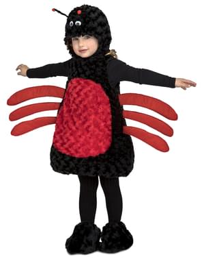 Fato de aranha de peluche preto infantil