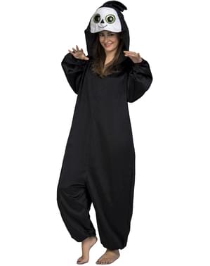 Maskeraddräkt spöke stora ögon onesie för barn