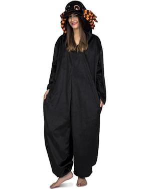 Déguisement araignée noire onesie enfant