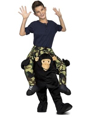 Déguisement singe noir porte-moi enfant