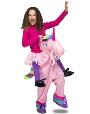 Déguisement licorne rose porte-moi enfant