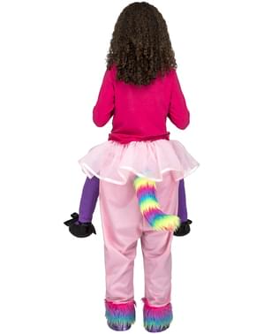Maskeraddräkt enhörning rosa ride on för barn