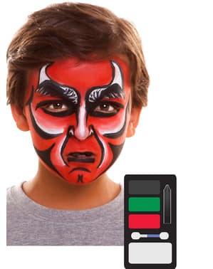 Dämon Make-Up rot für Kinder