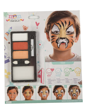 Maquillaje de tigre infantil