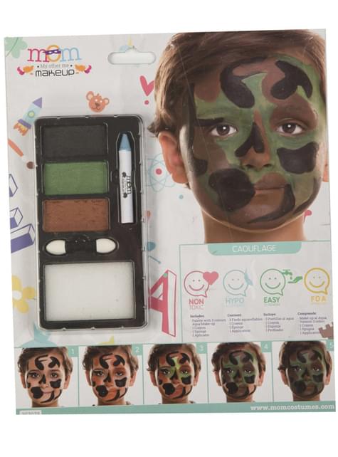 Maquillage camouflage militaire enfant. Livraison 24h